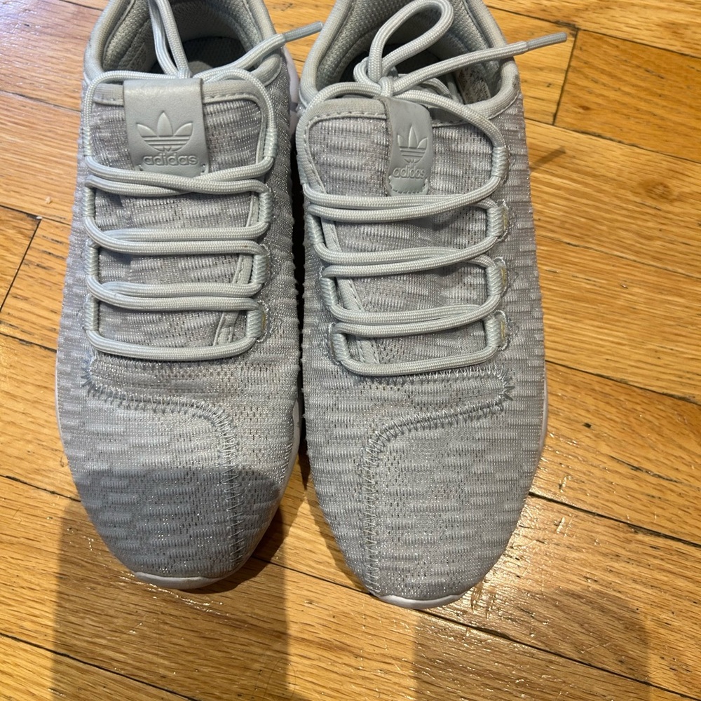 Adidas Women's Gray Knit Sneakers